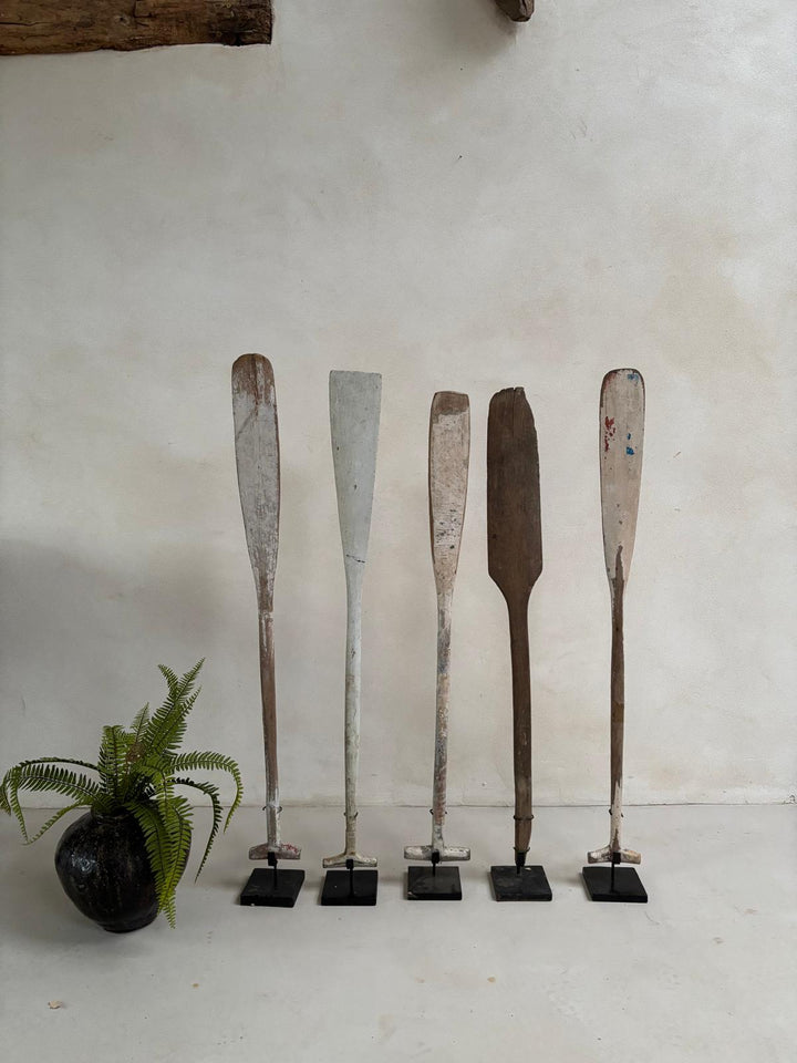 Antique Wooden Oars
