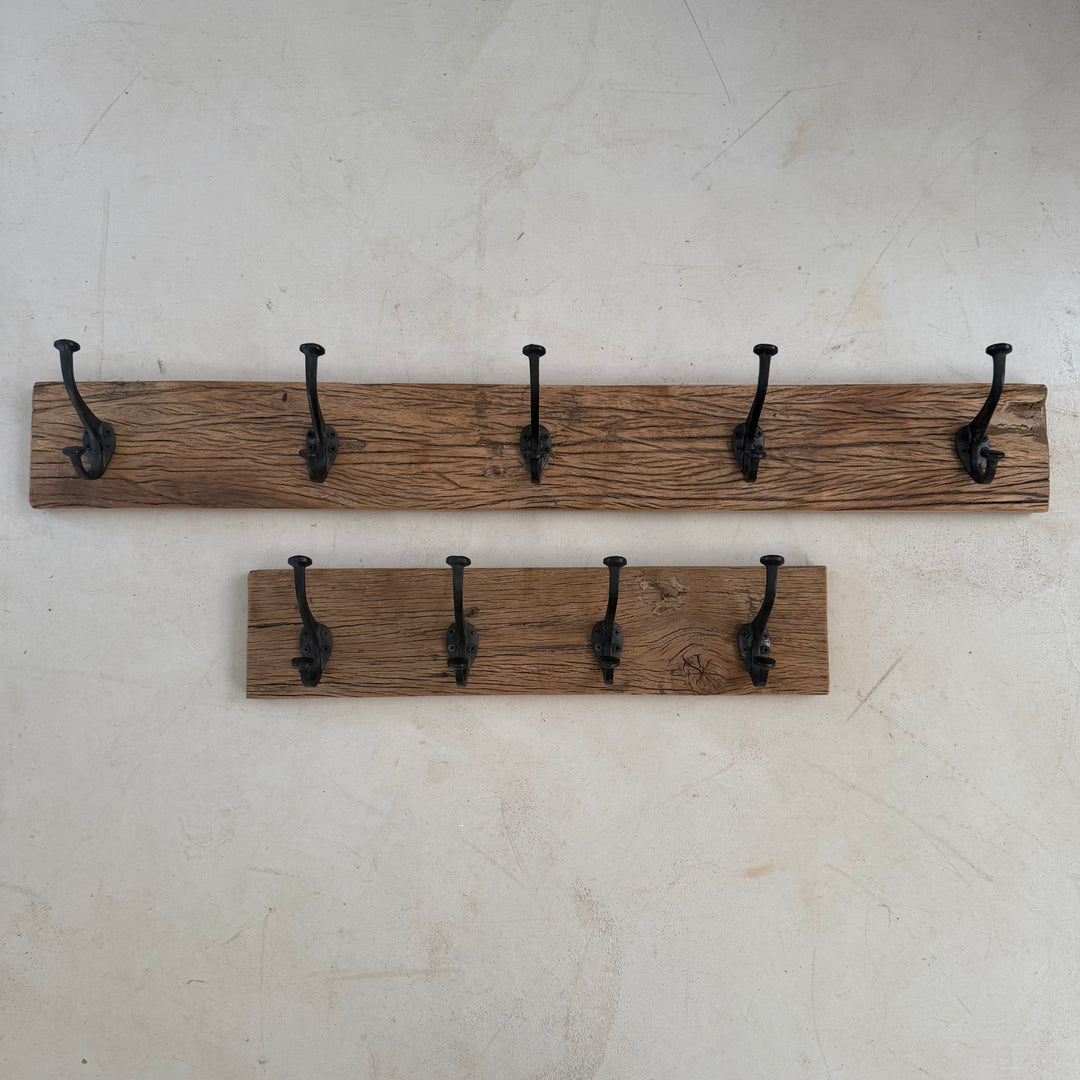 Reclaimed Rustic Wood Coat Hook |  95cm or 54cm wide