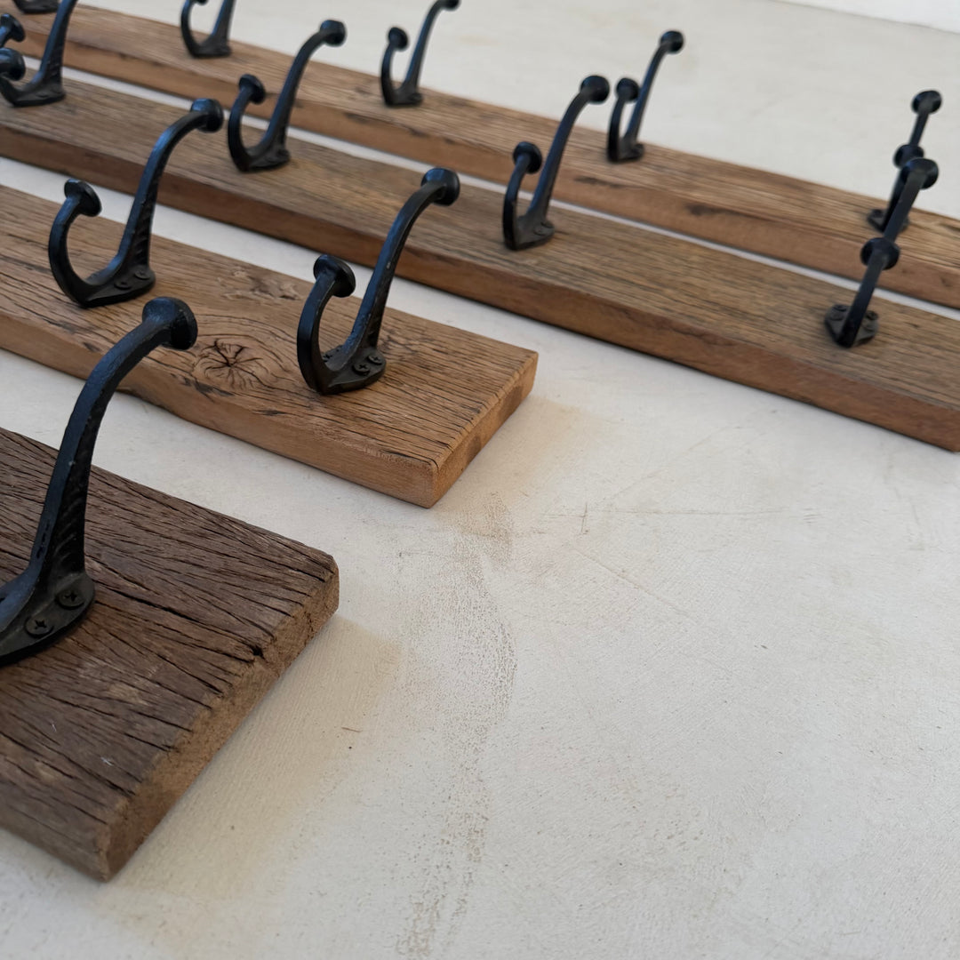 Reclaimed Rustic Wood Coat Hook |  95cm or 54cm wide
