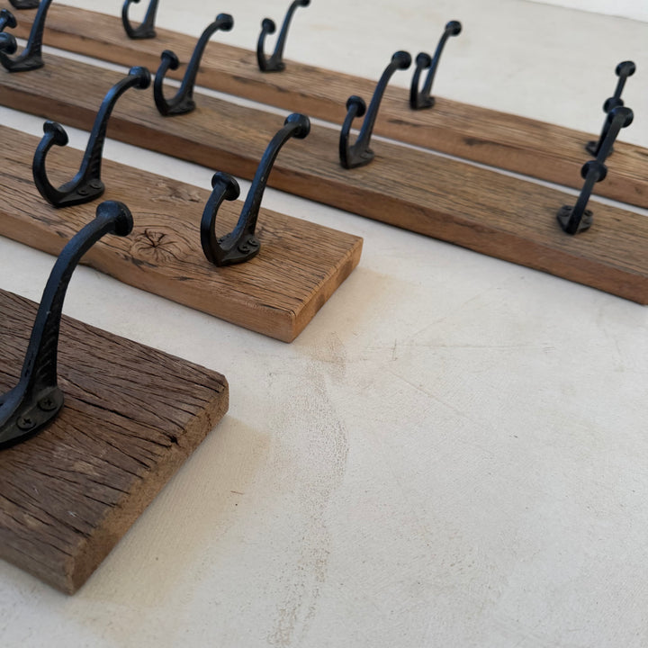 Reclaimed Rustic Wood Coat Hook |  95cm or 54cm wide