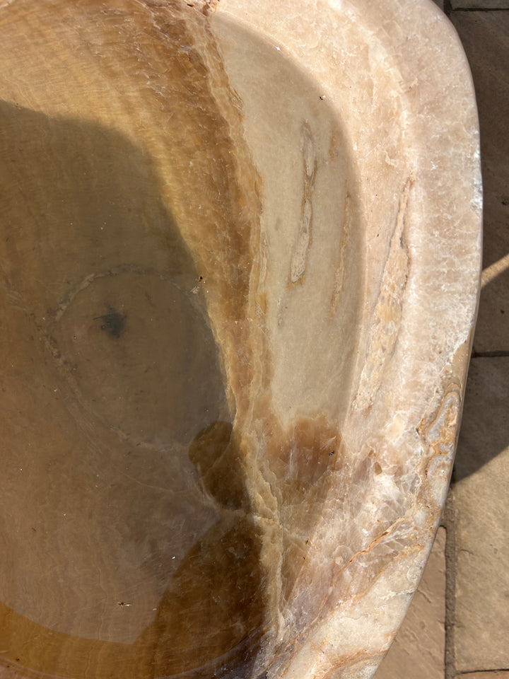 Extra large Hand-Carved Amber Marble