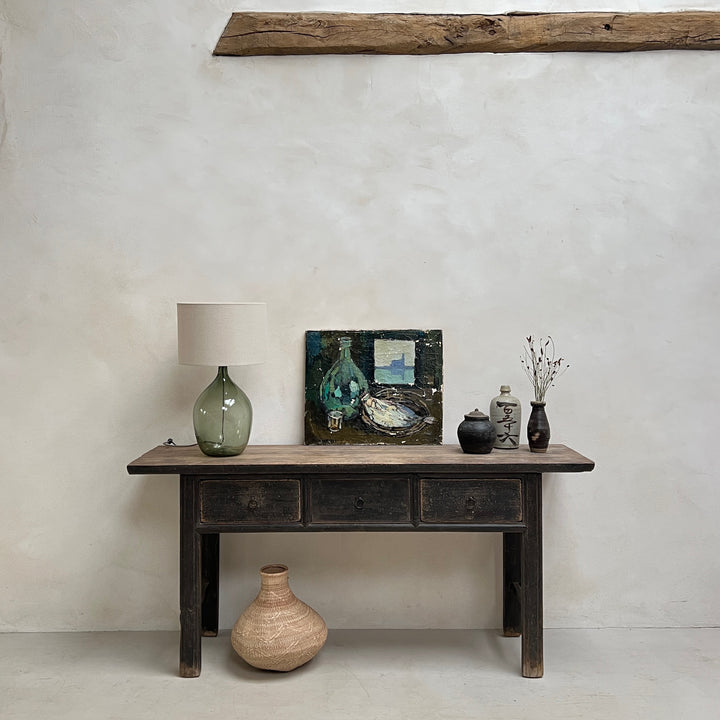 Antique black console table | Mason