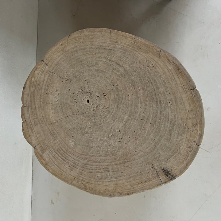 Salvaged Wood Tree Stump Side Tables