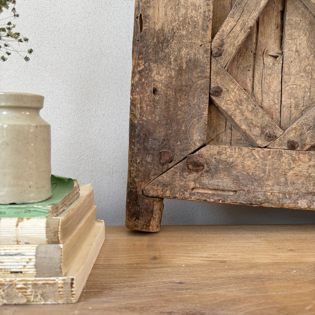 Antique Moroccan granary window artwork