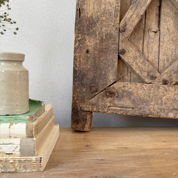 Antique Moroccan granary window artwork