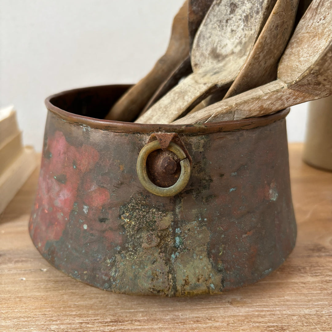 Antique Copper and Brass Vessel
