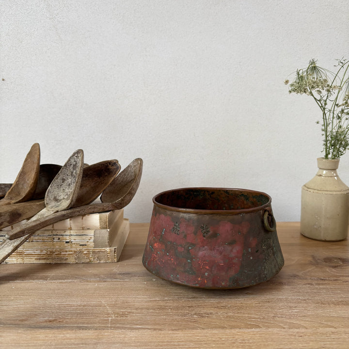 Antique Copper and Brass Vessel