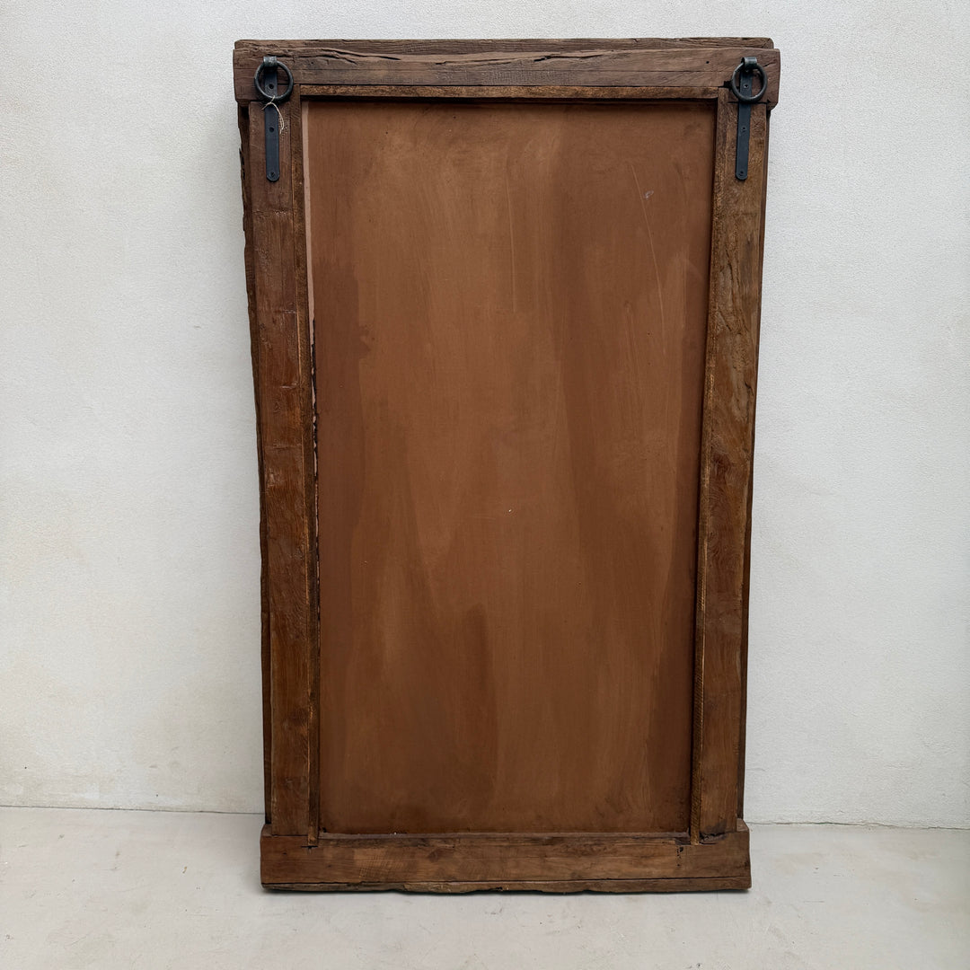Antique Rustic Wooden Wall Mirror | Priya