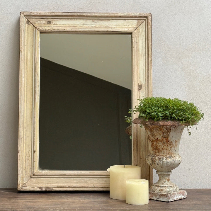 Vintage Reclaimed Architectural Teak Wall Mirror | Belle