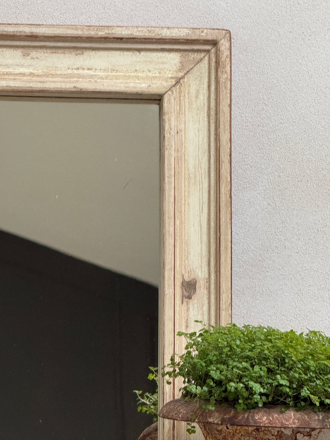 Vintage Reclaimed Architectural Teak Wall Mirror | Belle