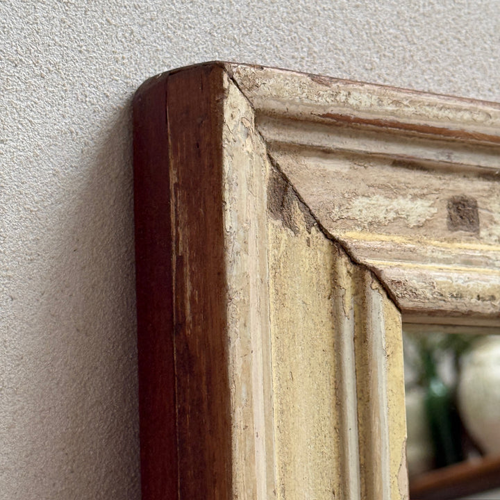 Vintage Reclaimed Architectural Teak Wall Mirror | Belle