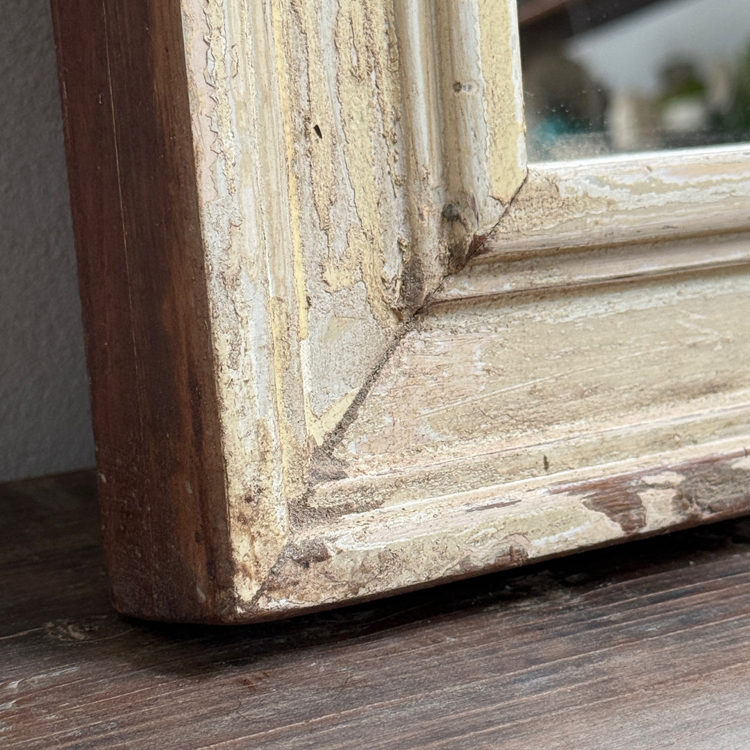 Vintage Reclaimed Architectural Teak Wall Mirror | Belle