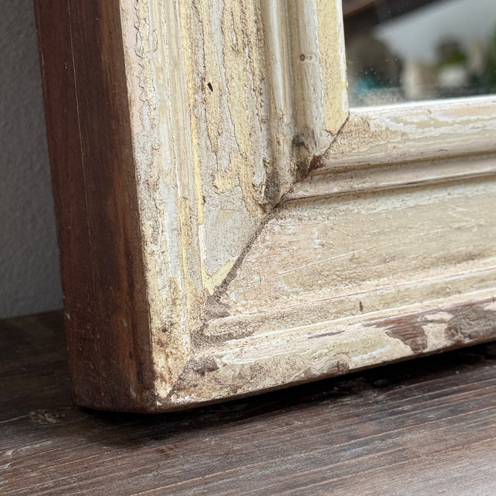 Vintage Reclaimed Architectural Teak Wall Mirror | Belle