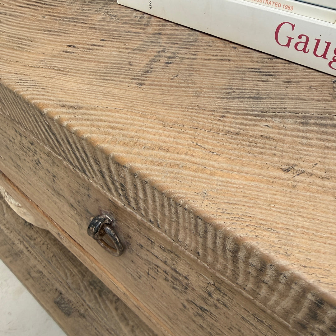 Extra Large Antique Elm Console Table | Bexley