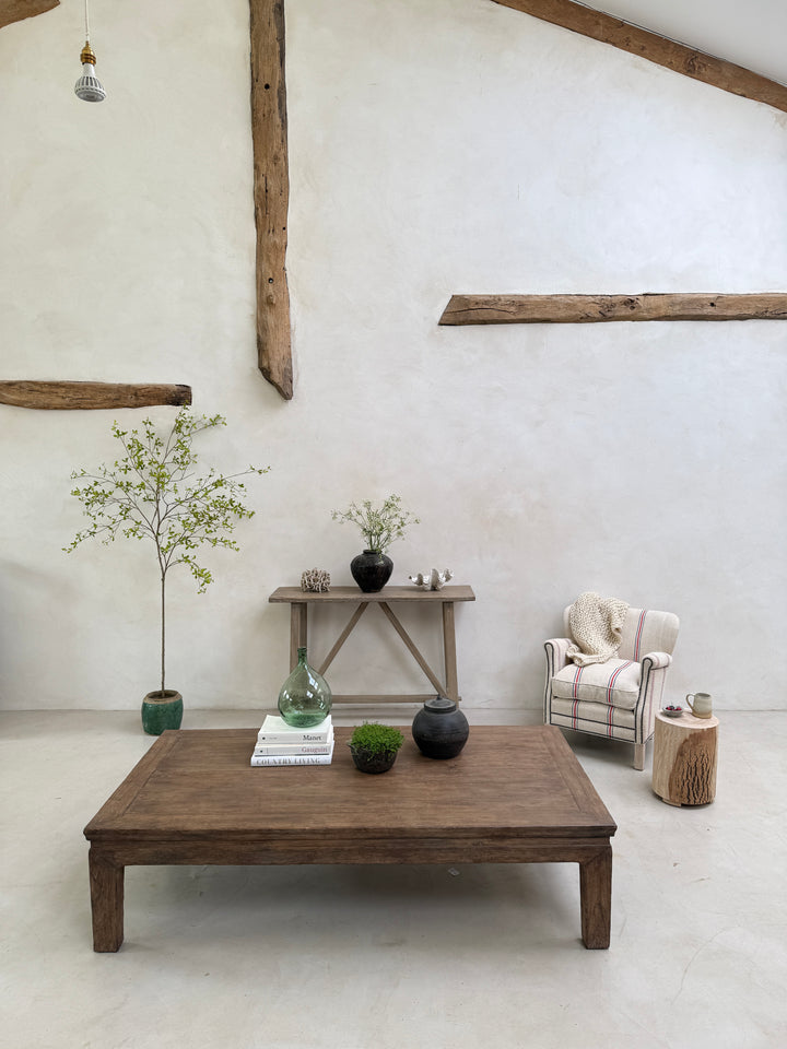 Extra Large salvaged dark wood coffee table | Stow