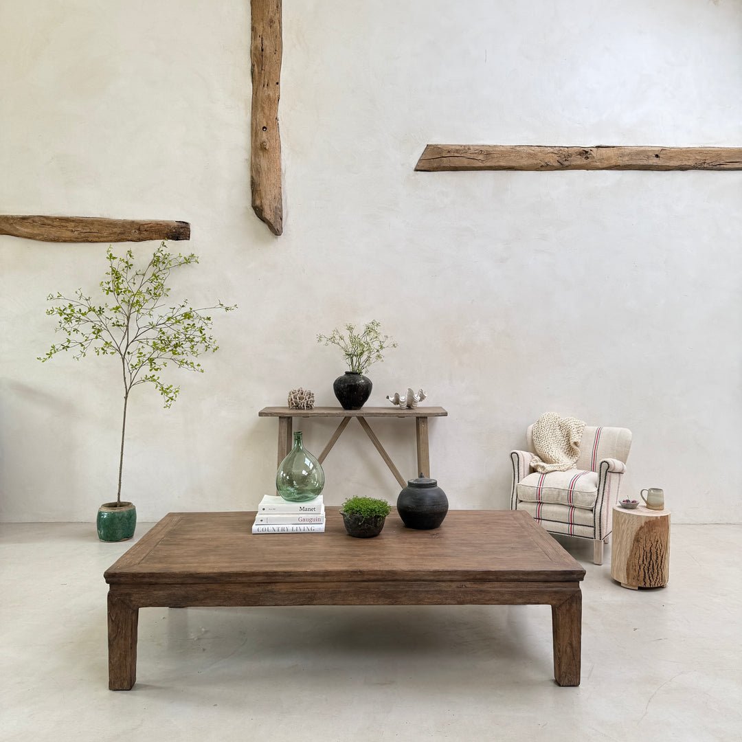 Extra Large salvaged dark wood coffee table | Stow