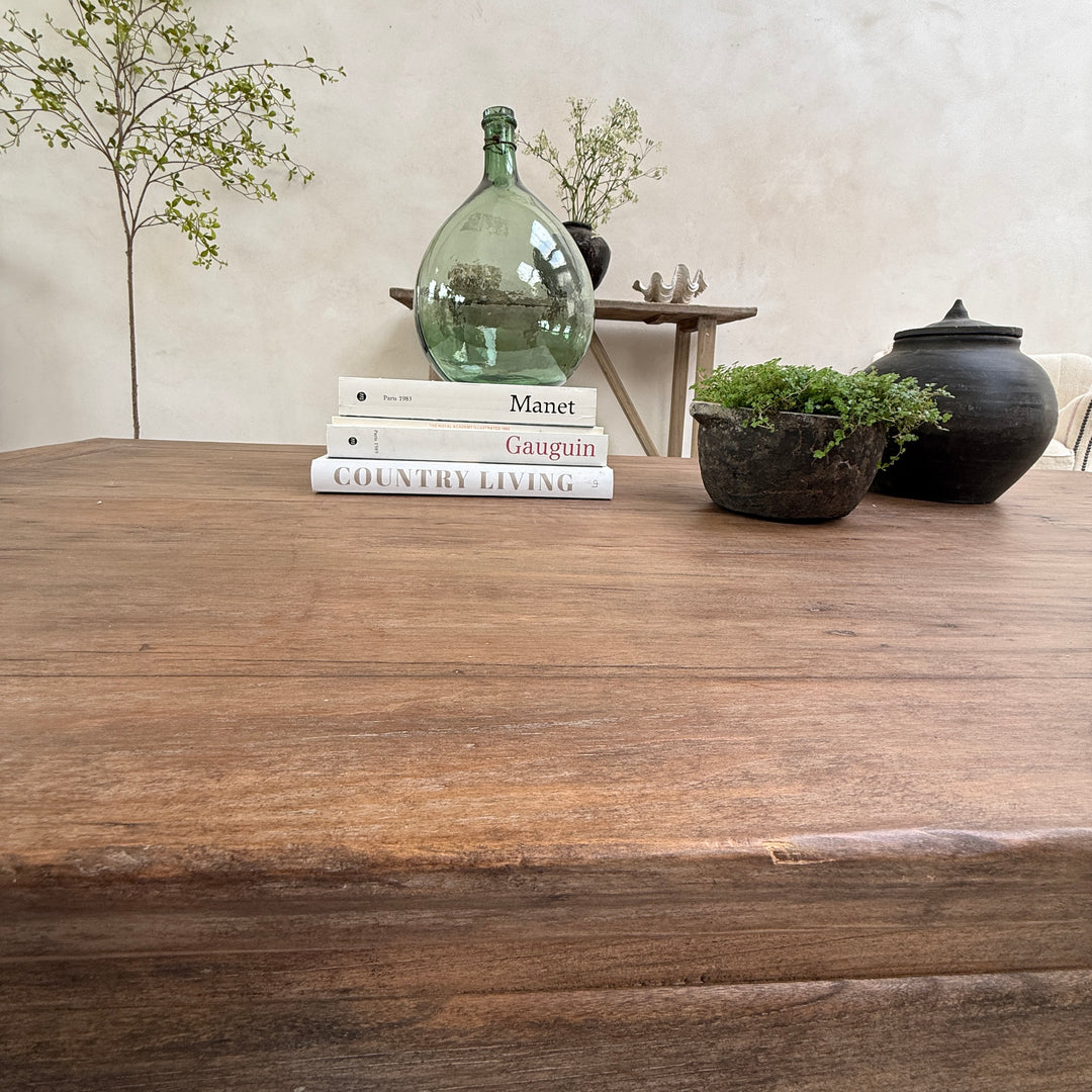 Extra Large salvaged dark wood coffee table | Stow
