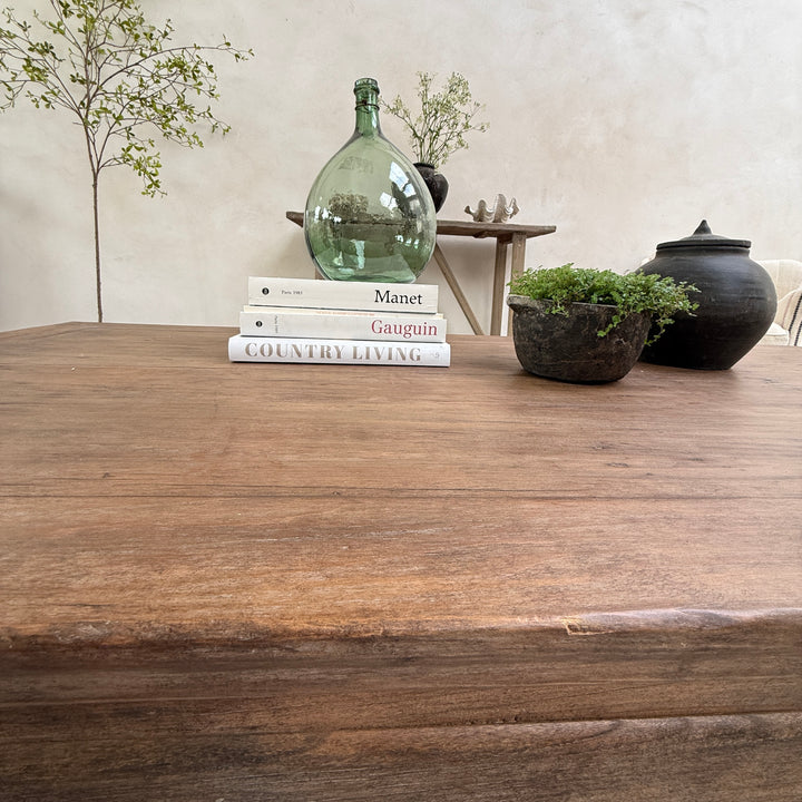 Extra Large salvaged dark wood coffee table | Stow