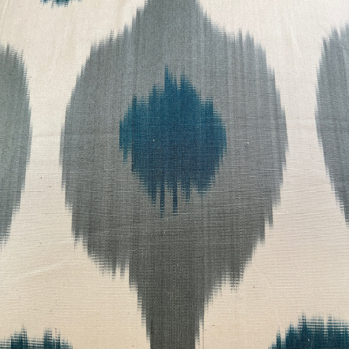 Ikat silk cushion | Tajik blue