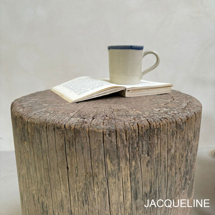 Salvaged Wood Tree Stump Side Tables