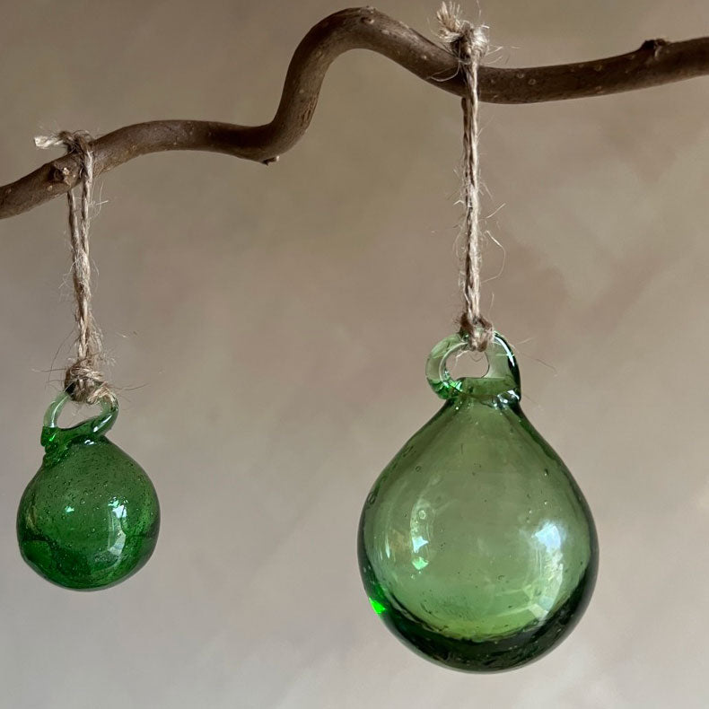 Hand blown Small Bauble | Green