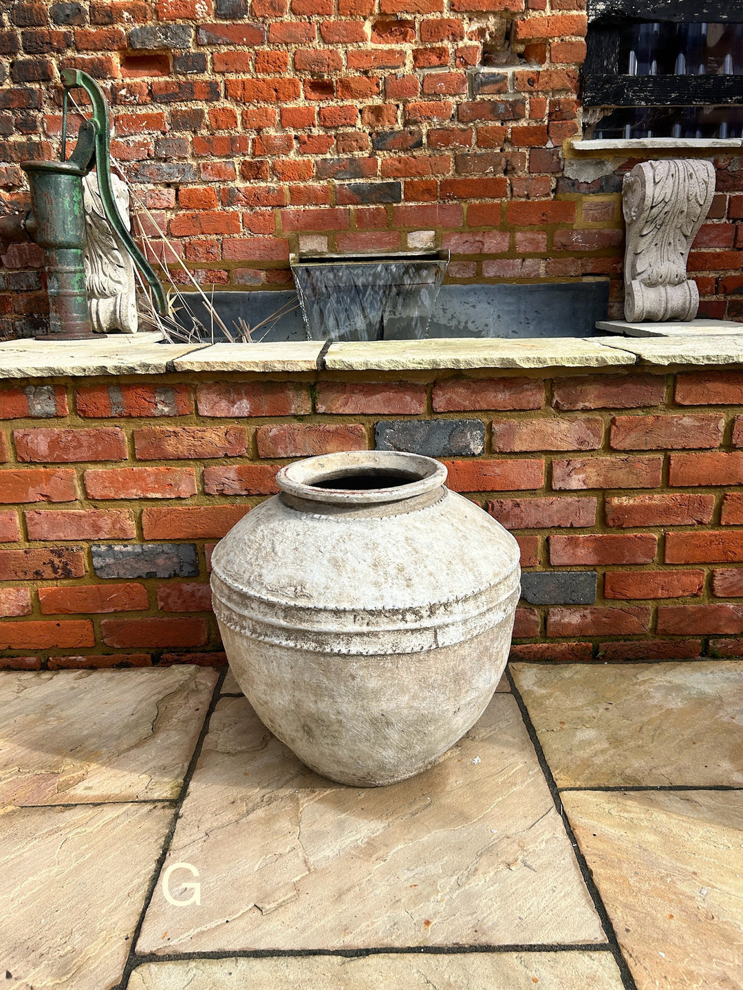 Java Line Ceramic Pot Large Antique Java Pot | Indonesian Water Urn – Home Barn