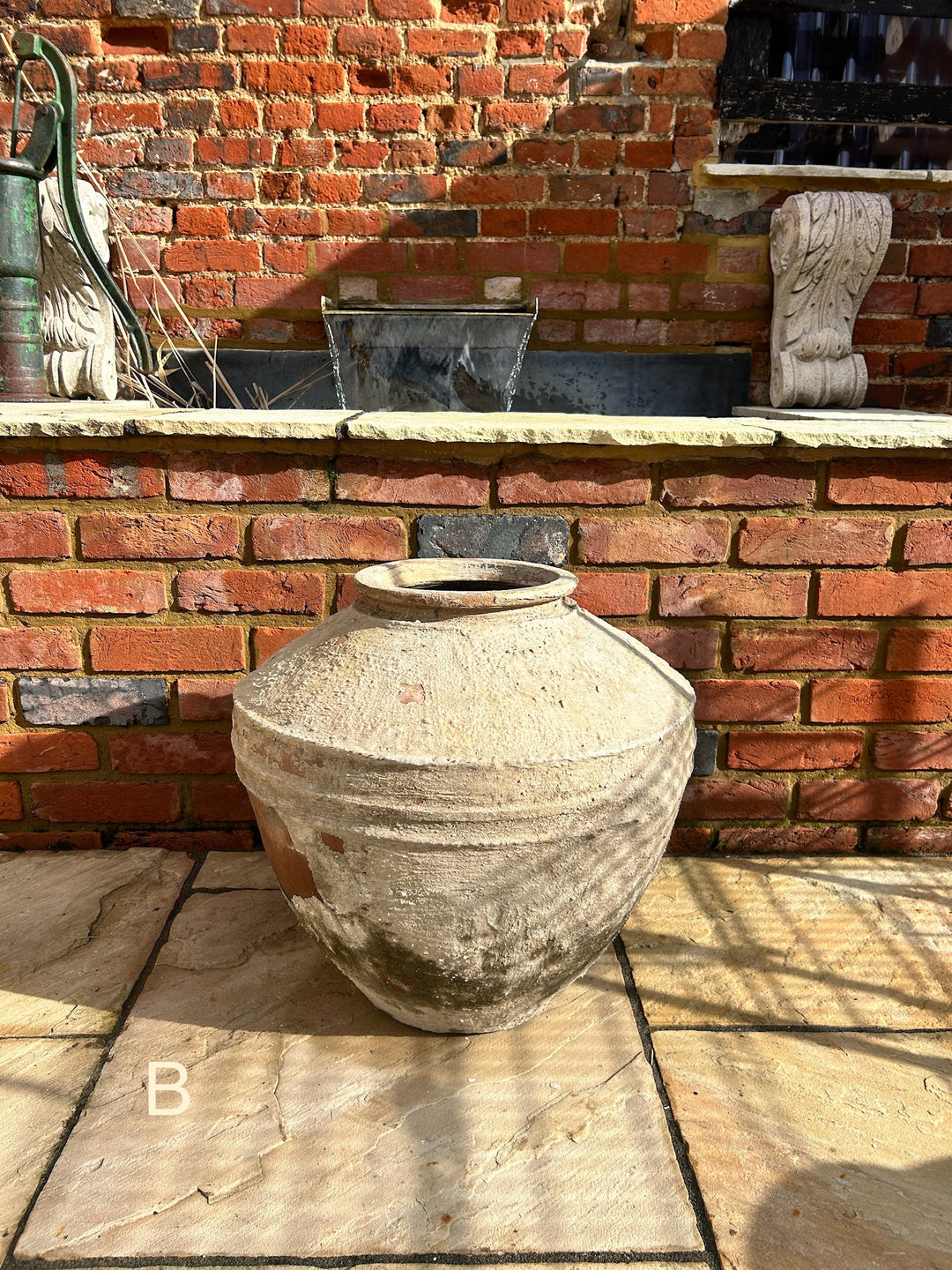Java Pot White Large Antique Java Pot | Indonesian Water Urn – Home Barn