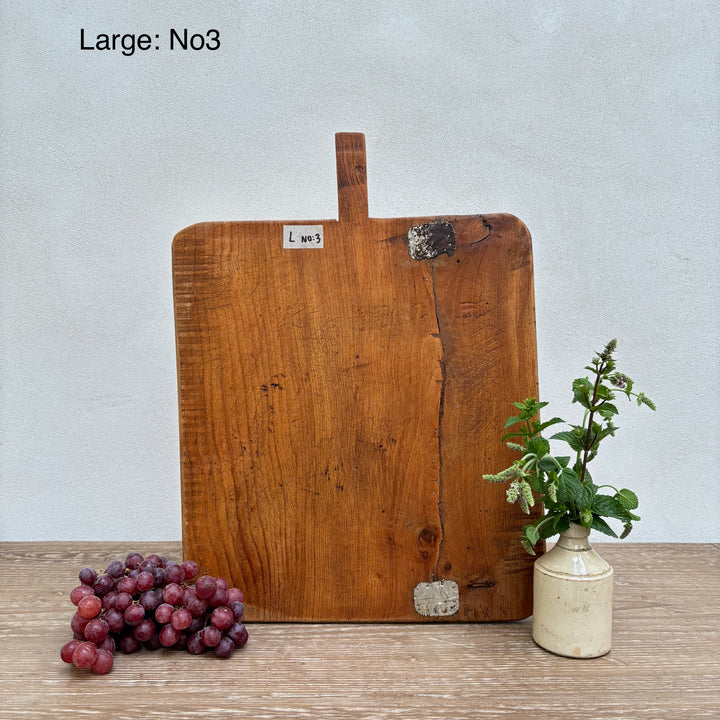 Large Antique Rustic Breadboard (Select from photo)