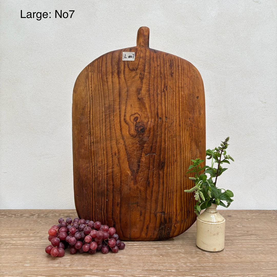 Large Antique Rustic Breadboard (Select from photo)