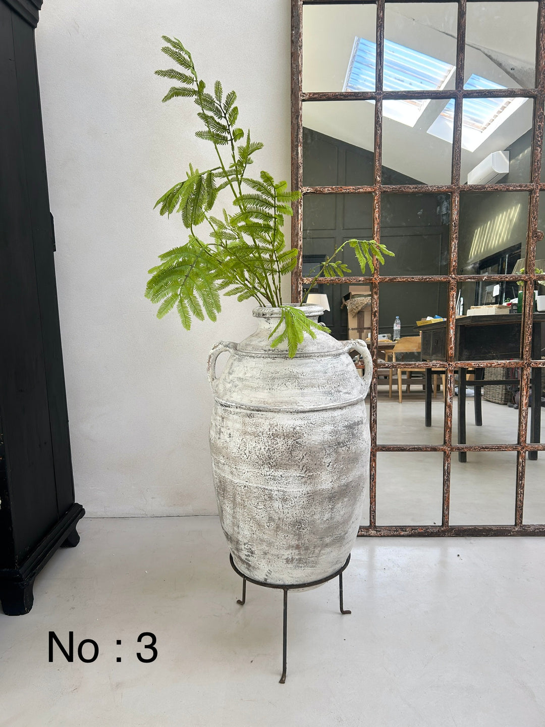 Large Antique Rustic Clay Urn | Fez