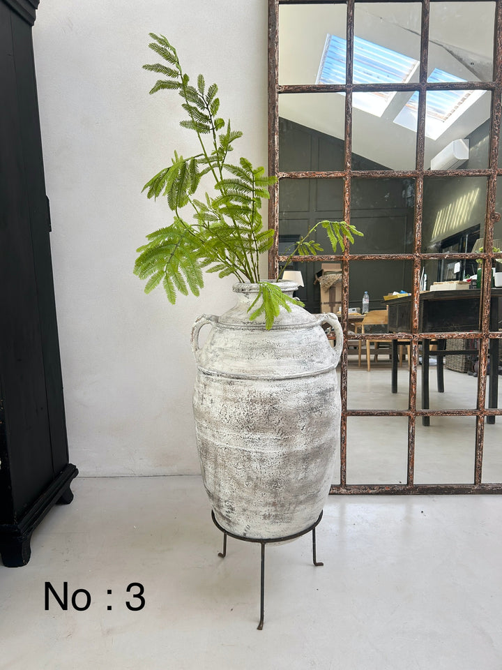 Large Antique Rustic Clay Urn | Fez