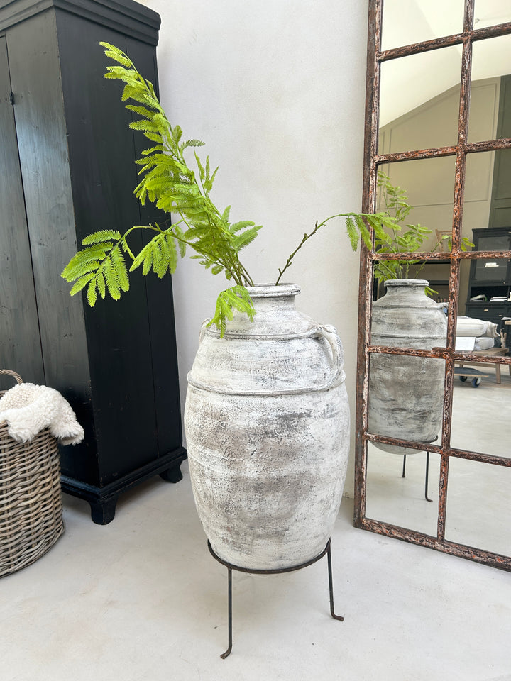 Large Antique Rustic Clay Urn | Fez