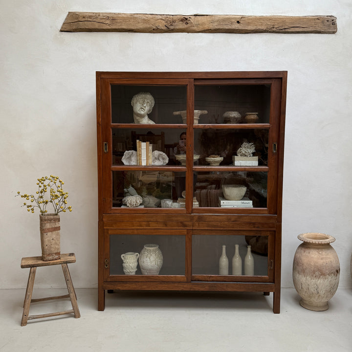 Large Antique School Library Bookcase