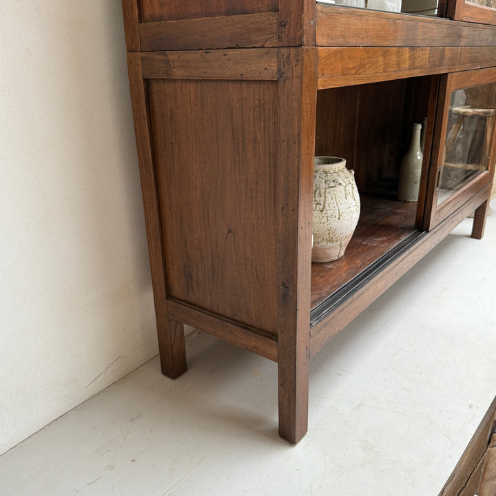Large Antique School Library Bookcase 