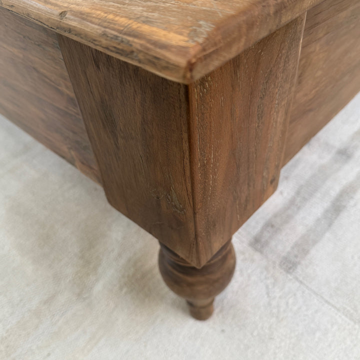 Large Reclaimed Dark Wood Coffee table | Allegra