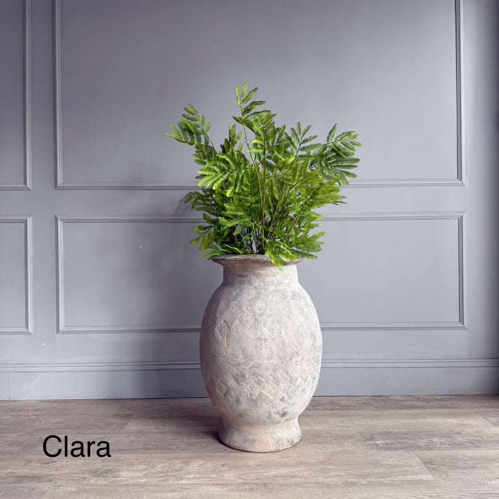 Large Rustic Antique Terracotta Urn