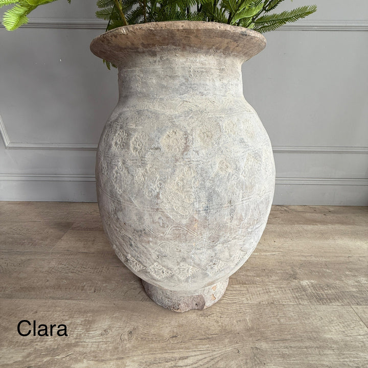 Large Rustic Antique Terracotta Urn