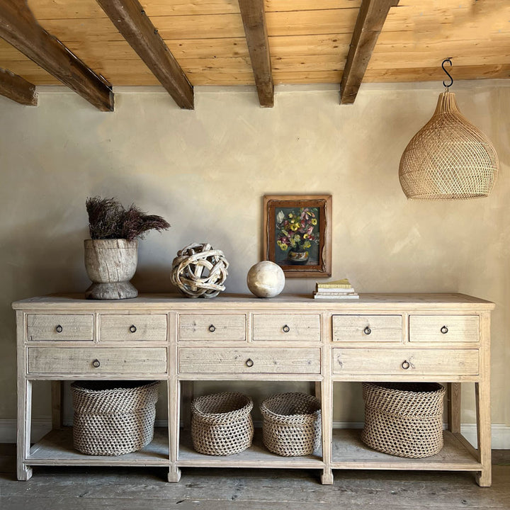 LARGE RUSTIC CONSOLE FALMOUTH front view