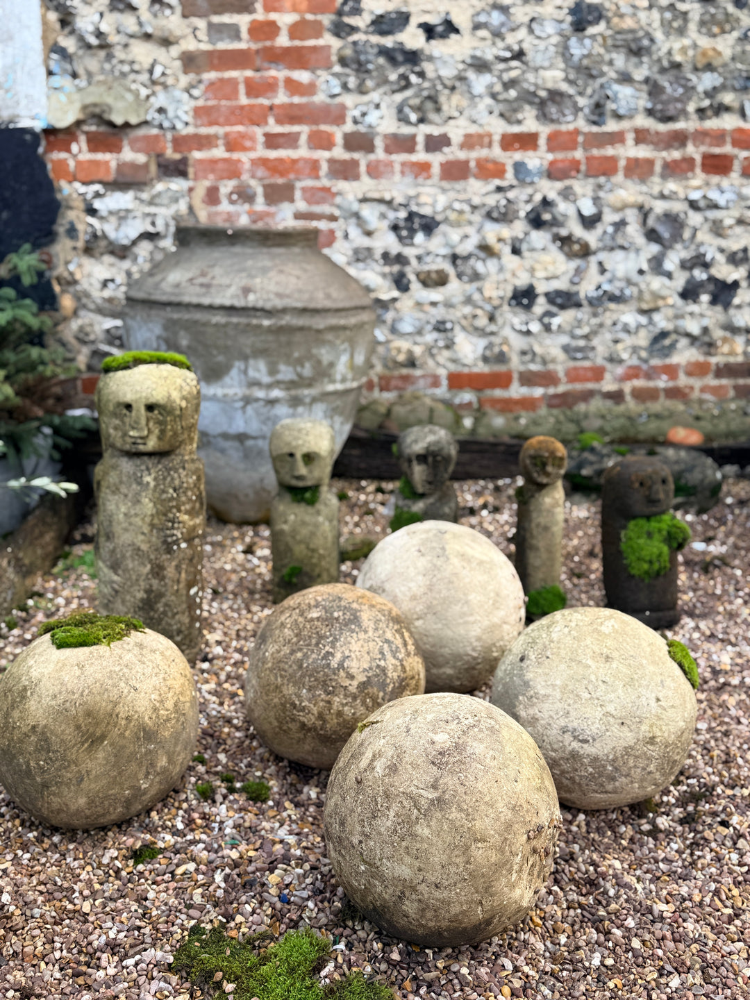 Large Solid Sandstone Decorative garden spheres