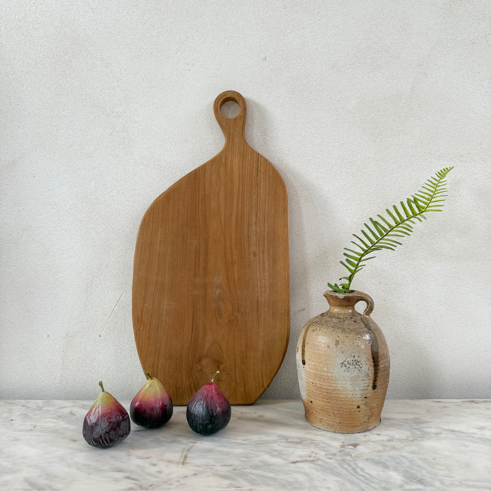 Large Teak Asymmetric Breadboard