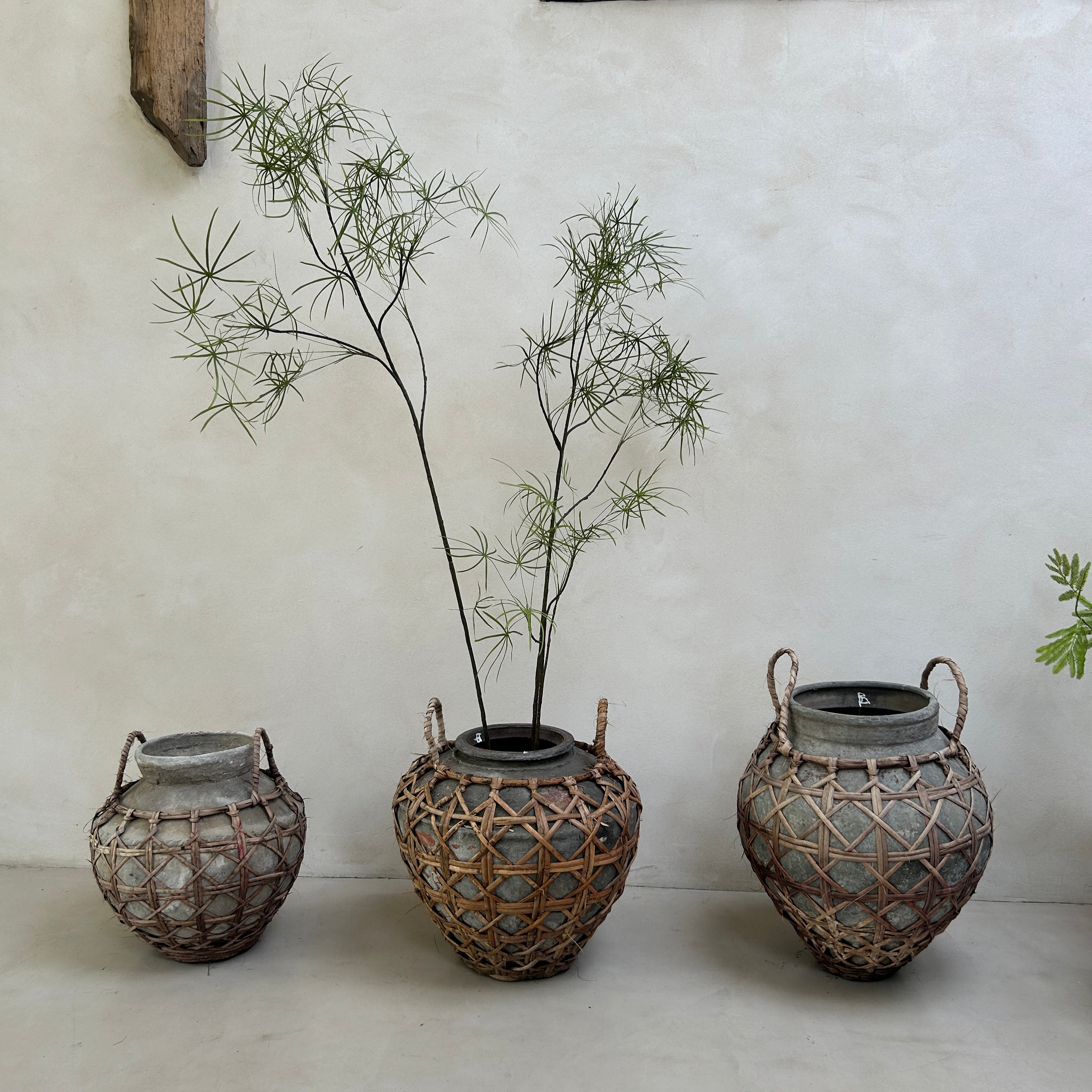 Simba Pottery Large clay raffia antique Sabu Sumba water pots – Home Barn