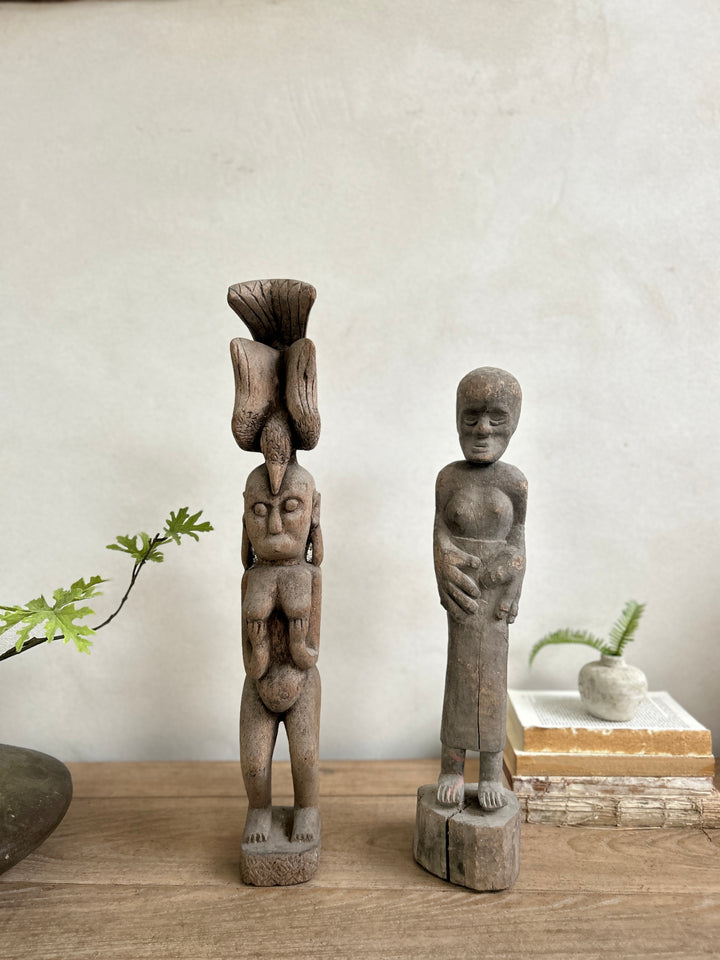 Large wooden antique sumba statues | Wayan
