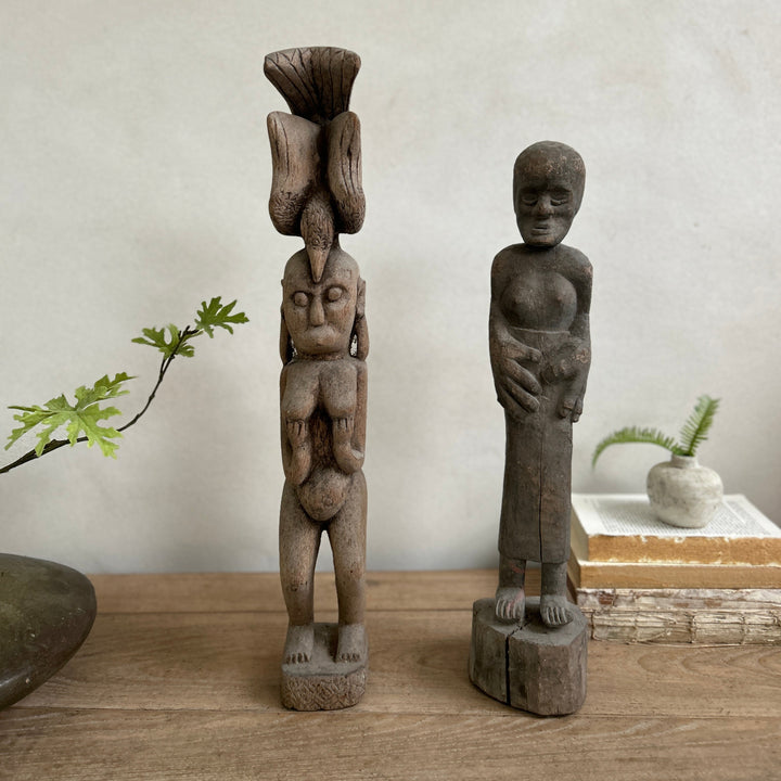 Large wooden antique sumba statues | Wayan