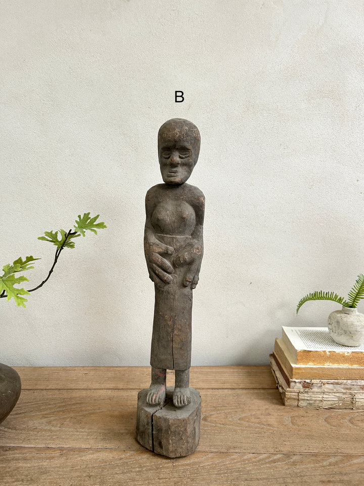 Large wooden antique sumba statues | Wayan