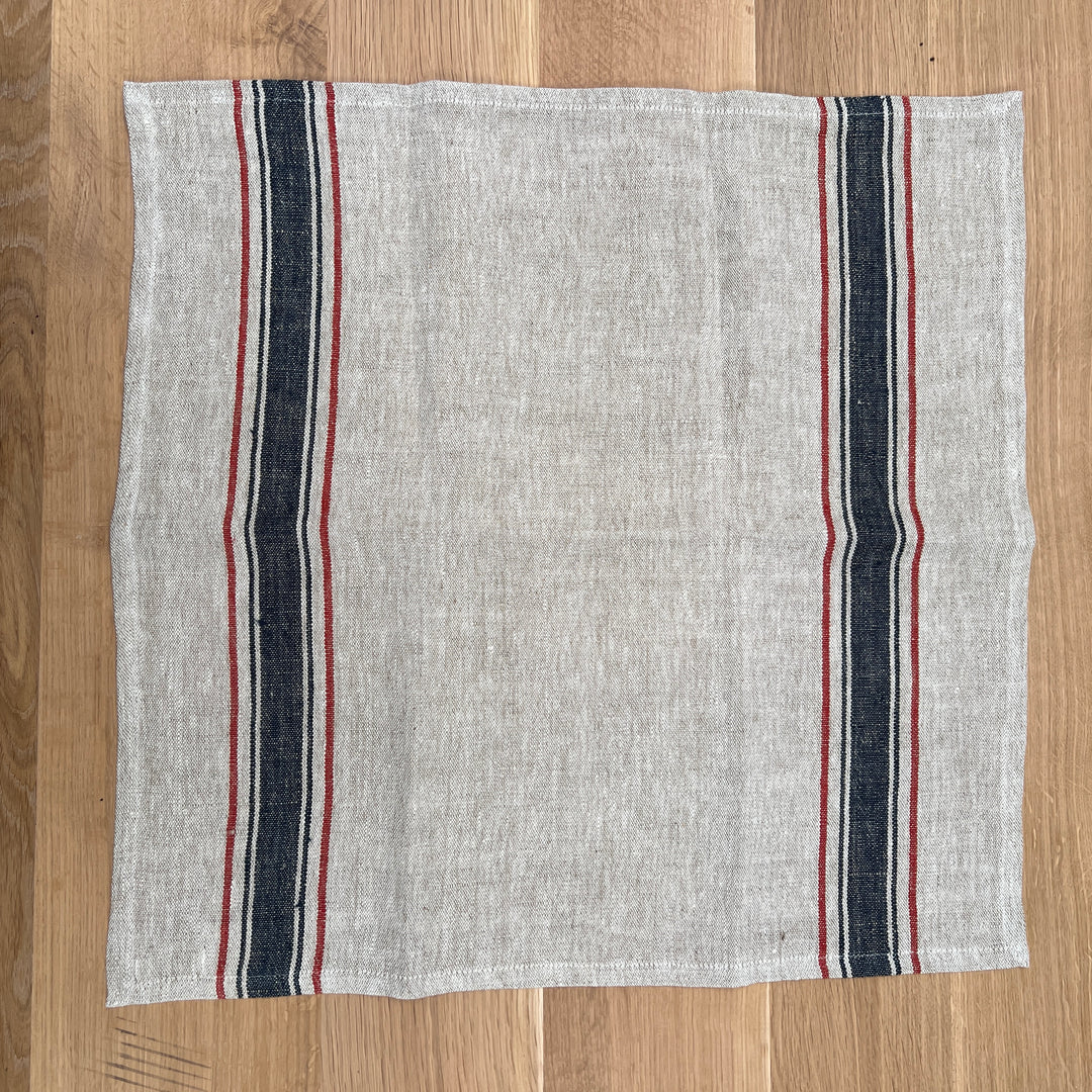 Linen Grain Sack Square Hand Towel