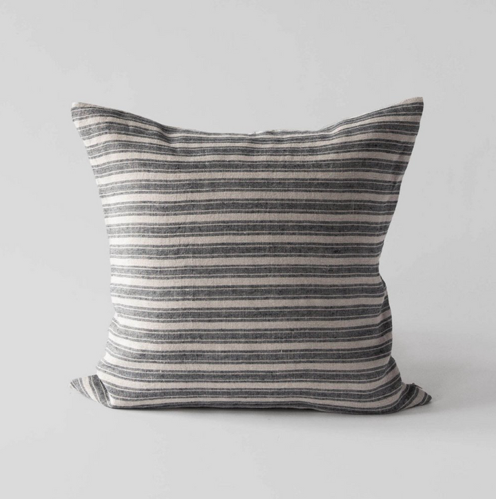 Linen ticking stripe cushion | 50x50 Carla