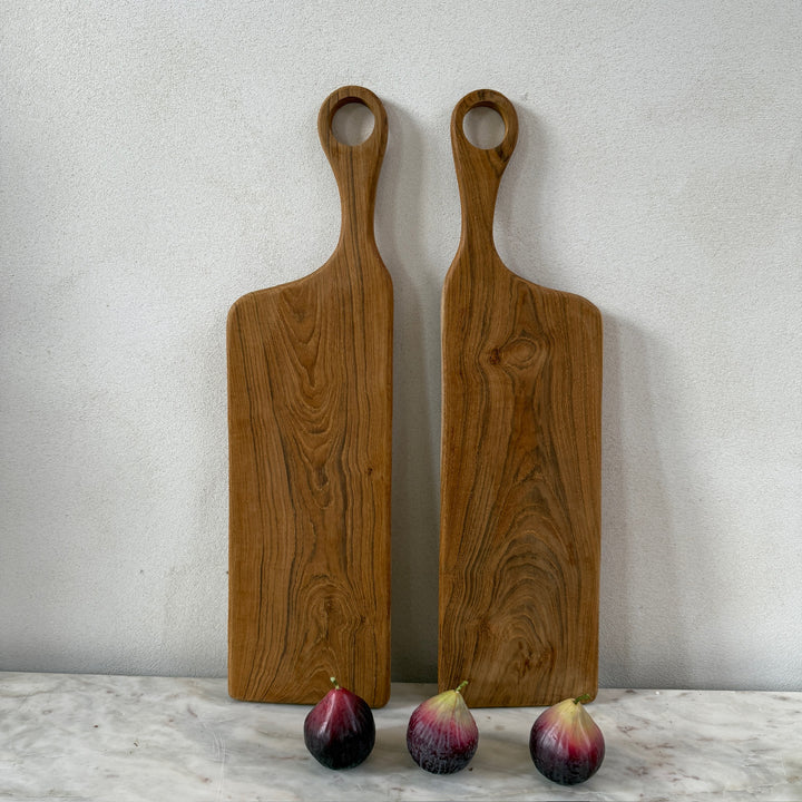 Long Teak Charcuterie Board