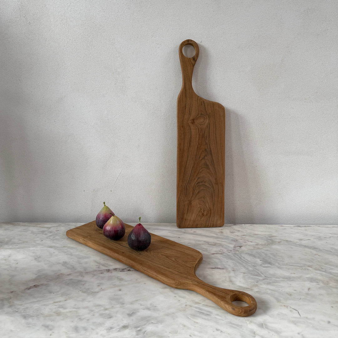 Long Teak Charcuterie Board