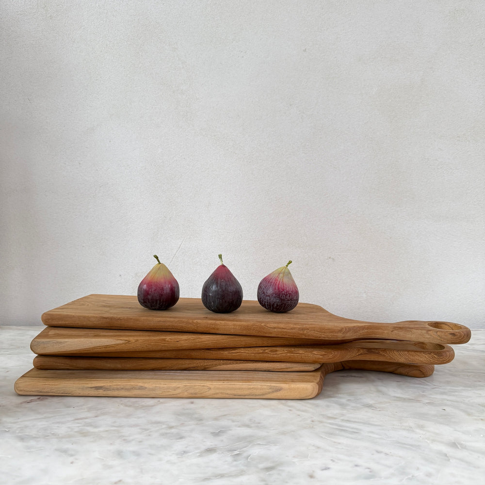 Long Teak Charcuterie Board