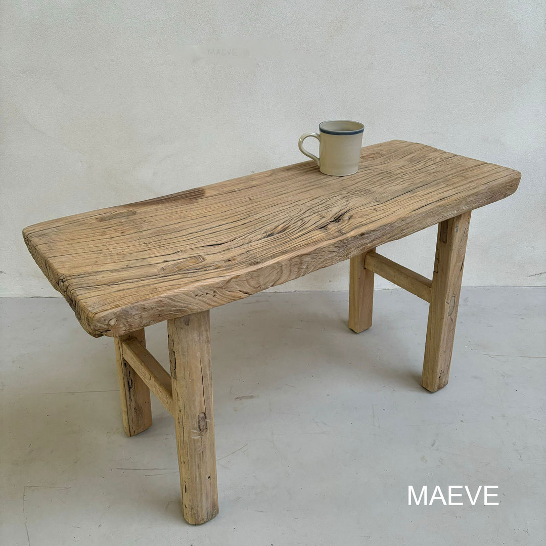 Rustic Antique Elm Bench